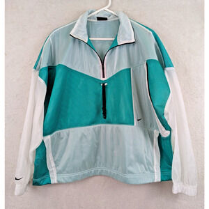 Nike Tech Pack Jacket sz M neptune green oversized women 0974